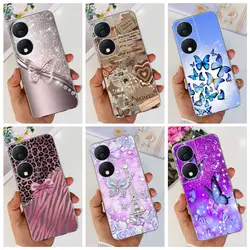 For Honor X7b 5G Case Honor X7 4G Covers Beauty Butterfly Jelly Women Fashion Coque Fundas For Huawei HonorX7b X 7B Soft Silicon