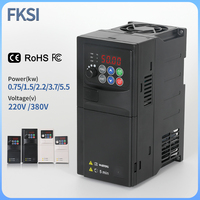 New arrived VFD 0.75KW/1.5KW/2.2KW/3.7KW/5.5KW 220V/380V  3 phase output Variable Frequency Drive Motor Speed Control Inverter