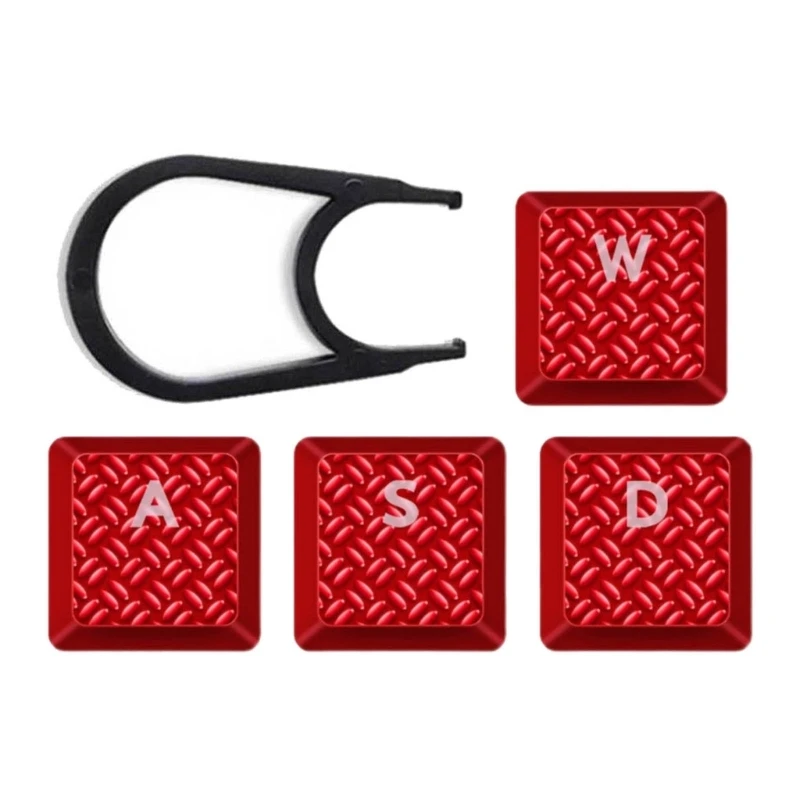 Durable Non-slip Texture Translucent Key 4Keys/Set WASD Backlit GL Keycaps OEM for Gamer