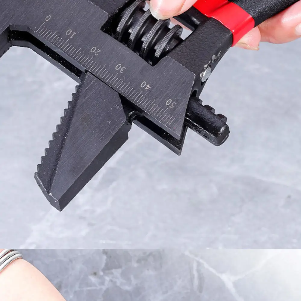 Wide Jaw Bathroom Wrench Multifunctional Universal Spanner Plumbing Pipe Repair Tool Durable Metal Hand Tool For Home