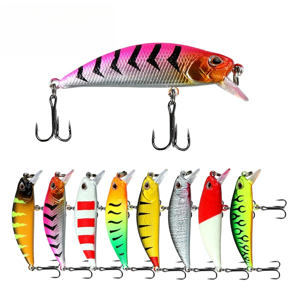 1 Stück Neuer Nischenköder 5cm/5g Sinkender Köder Weitwurfköder 8-Farben Bionischer Köder Wobbler Crankbait, Salzwasser- & Süßwasser-Angelköder