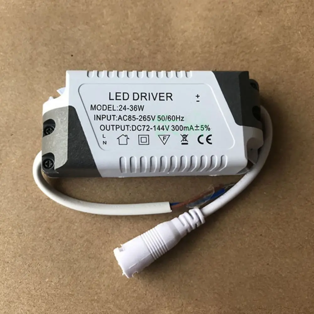 New 3W-36W LED Driver Constant Current Waterproof Power Supply Easy installation Female Plug Light Accessories