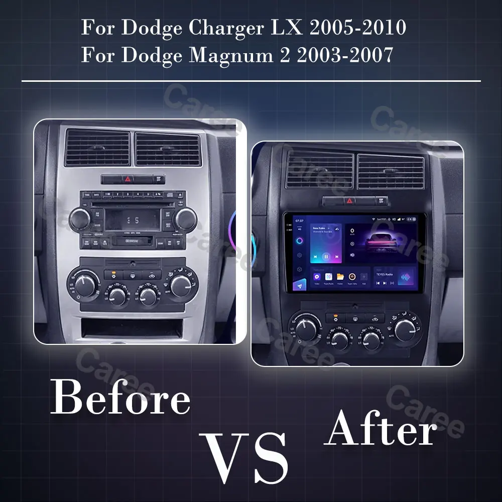Car Radio Carplay For Dodge Charger LX 2005-2010 For Dodge Magnum 2 2003-2007 Navigation GPS Android Auto Stereo 4G Wifi No 2din