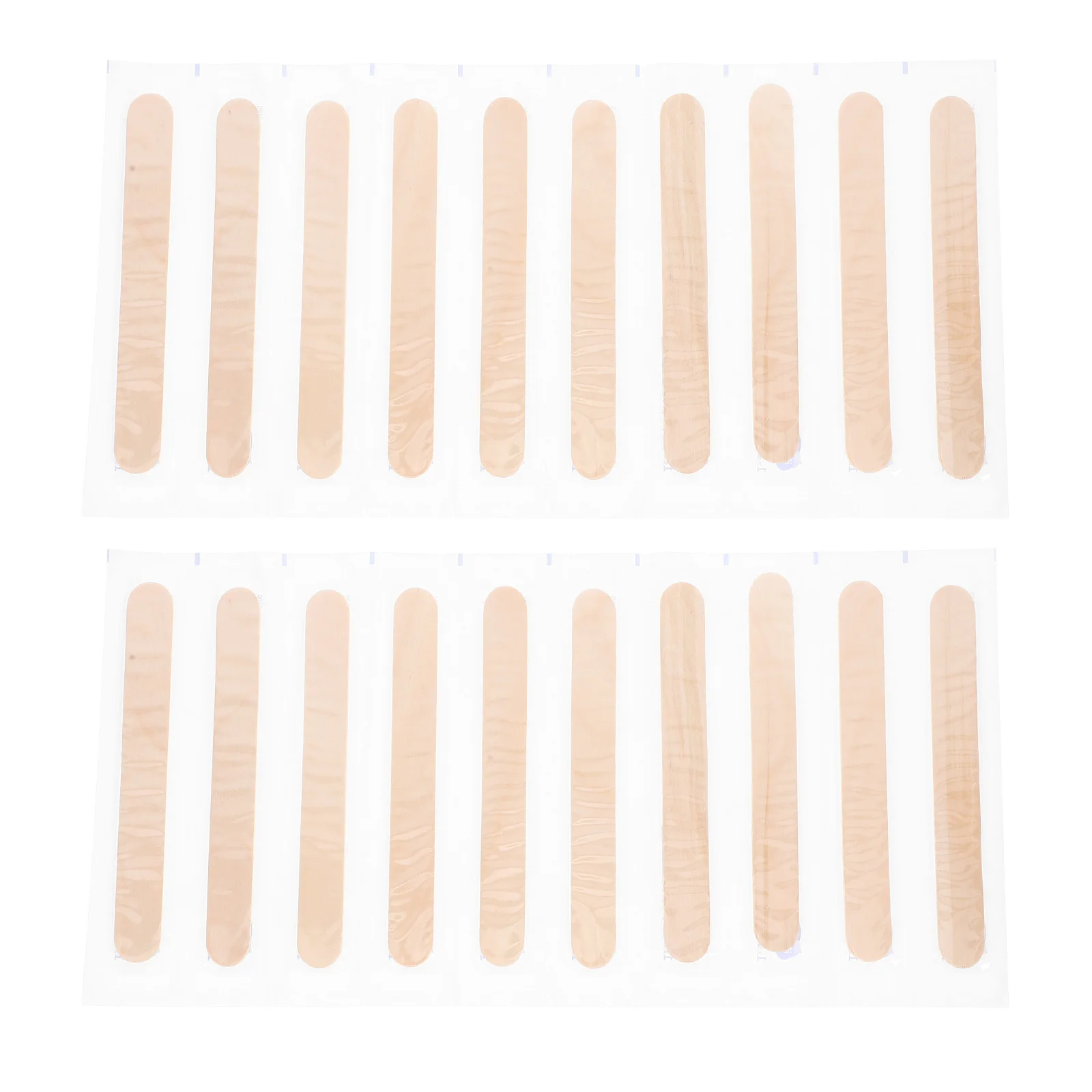 

100Pcs Tongue Wooden Sticks Medical Use Safe Single Use Smooth Surface Wax Applicator Craft Spa Tongue Sticks for Women