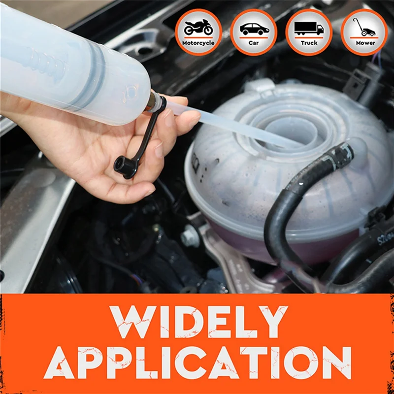 B50C سيارة النفط السائل النازع 500 مللي السيارات دليل مضخة زيت الفرامل نقل استخراج السائل ملء زجاجة النفط #3