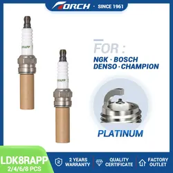 2-8PCS Automobile Double Platinum High Quality Spark Plugs Torch LDK8RAPP Candles Ignition System Auto Replacement Parts