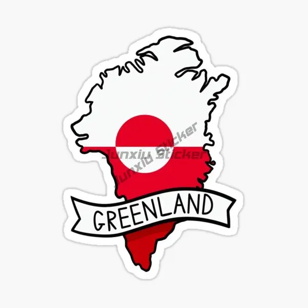 

GREENLAND Map Car Sticker Vinyl Self-adhesive Decals DLY Bike Motorcycle Stickers