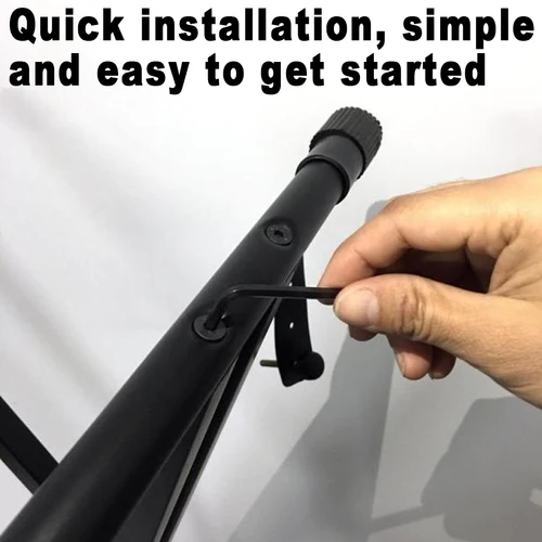 Imagen 2 del producto Soporte de teclado de segundo nivel, adaptador de extensión para soportes de teclado con ancho ajustable, soporte de extensión de hierro Universal, 1 ud.