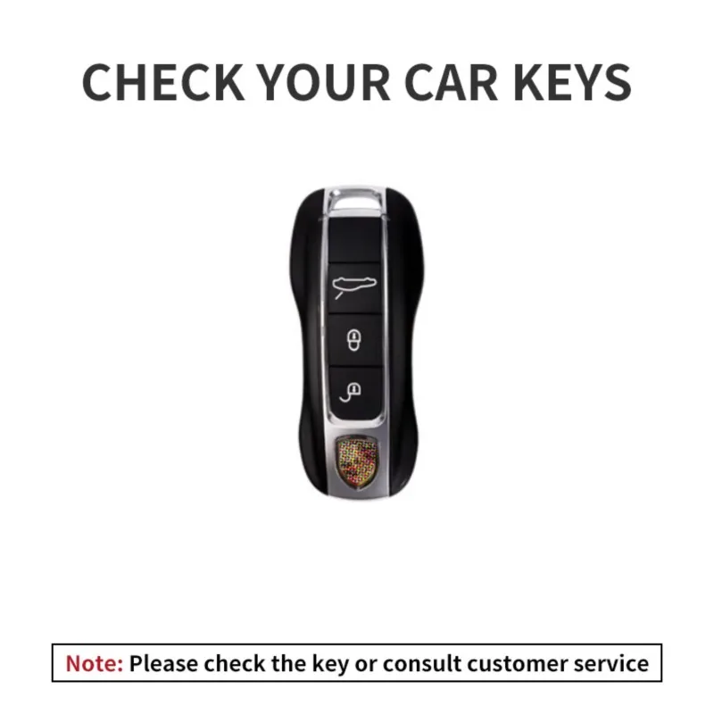 Car Key Cover Case Shell Holder For Porsche Panamera Cayenne 971 911 9YA Macan Boxster 3 Buttons Keyless Protection Accessories