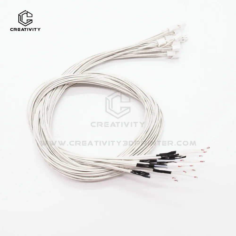 

100K ohm NTC 3950 Thermistors Sensors with Cable Dupont Head 950 Thermistors Thermal Sensors For Ender3 CR10 3D Printer