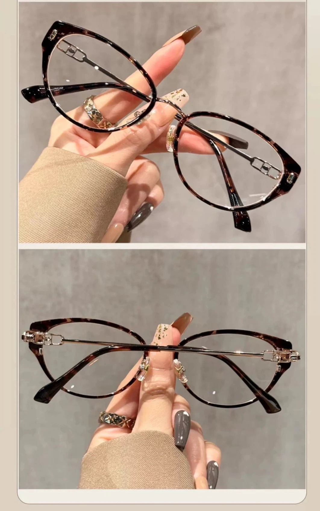 Modische Damen-Lesebrille mit hochauflösender Anti-Blaulicht-Lesebrille und ultraleichter Retro-Lesebrille – Detail 4