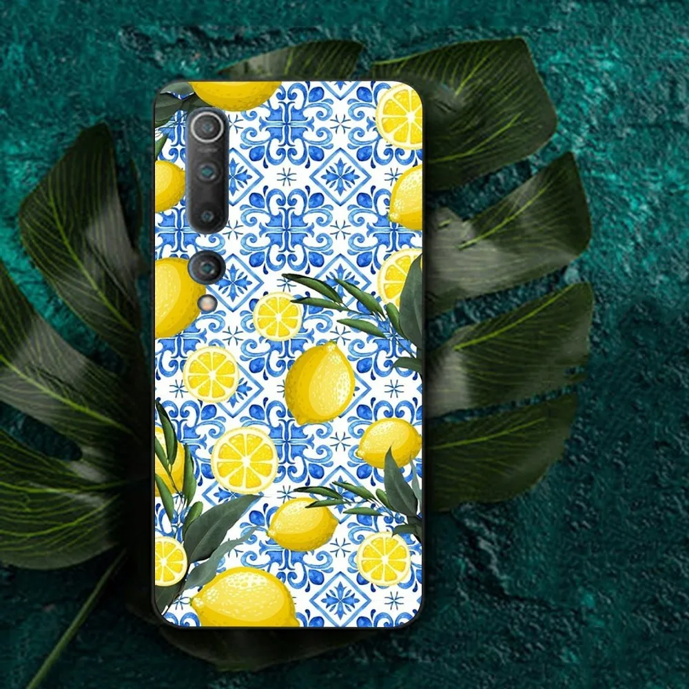 Fruit Lemon Phone Case For Redmi Note 4 X 5 A 6 7 8 T 9 9S 10 11 11S 11Epro Poco M3 Pro