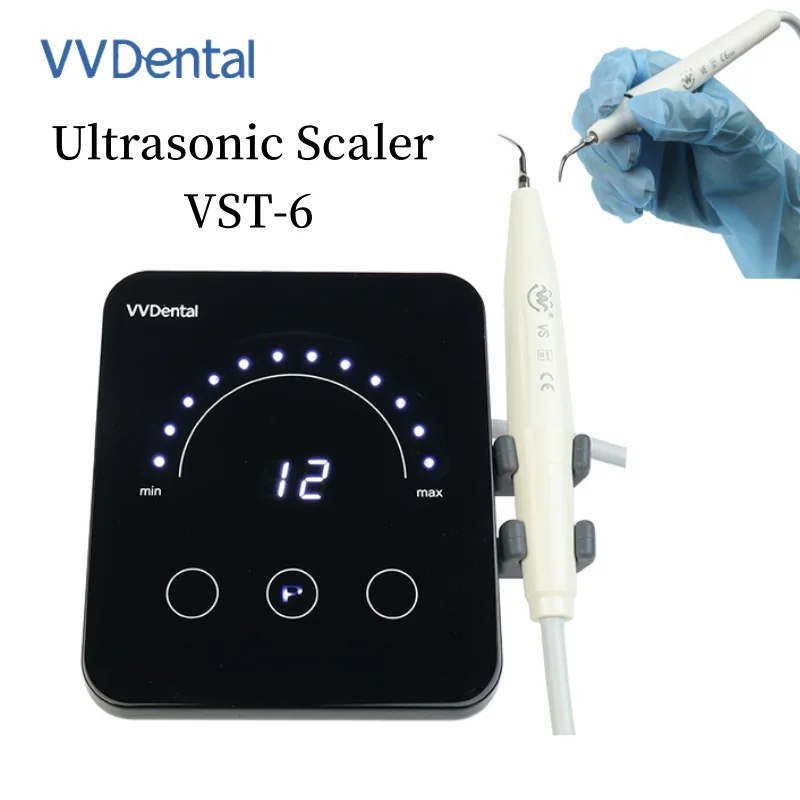 VVDental Ultrasound Scaler Digital Display Smart Touch System with VS Handle for Remove Calculus Teeth Washing Tools