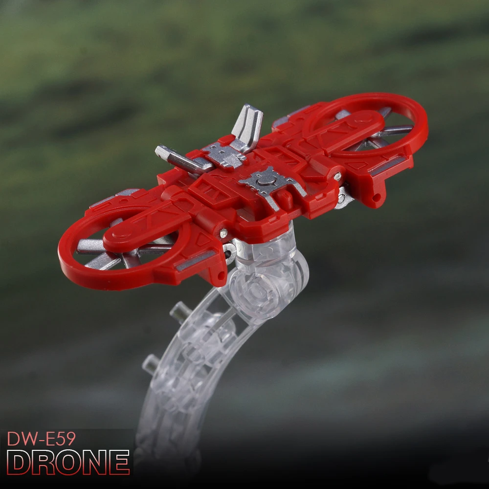 변환 Dr. Wu DWE59 드론 DWE60 로버 오리지널 최소 스케일 오리지널 메카 액션 피규어 장난감 모델