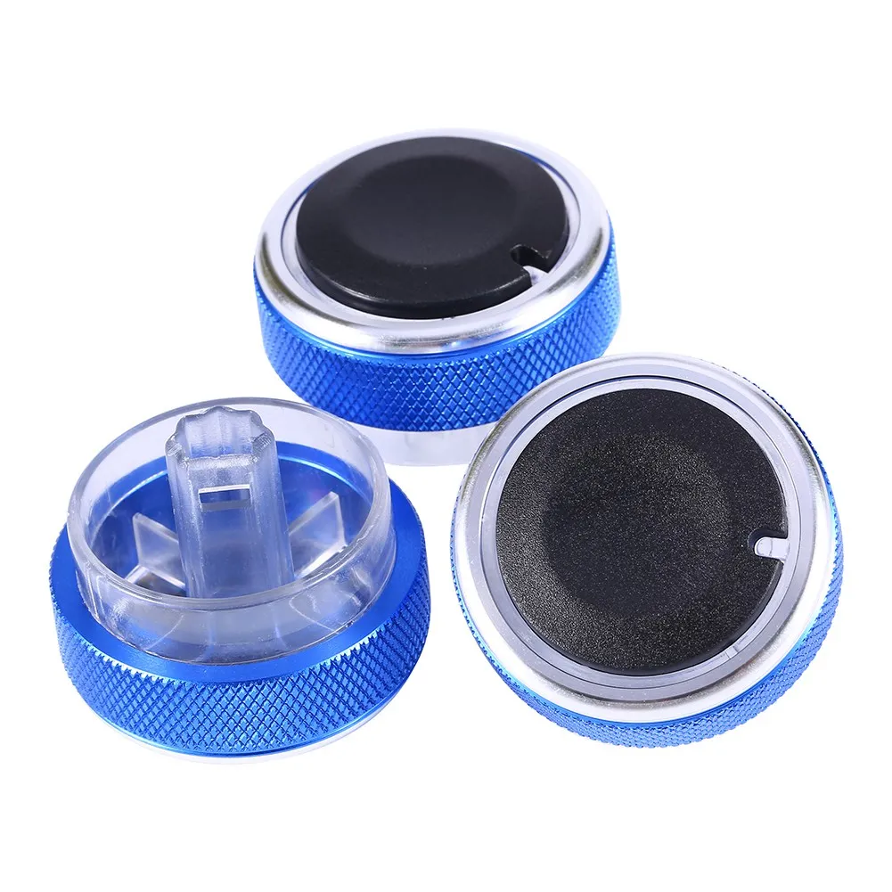 

3pcs /Set Car AC Knob Aluminum alloy Air Conditioning heat control Switch Accessories For Air conditioning Installation