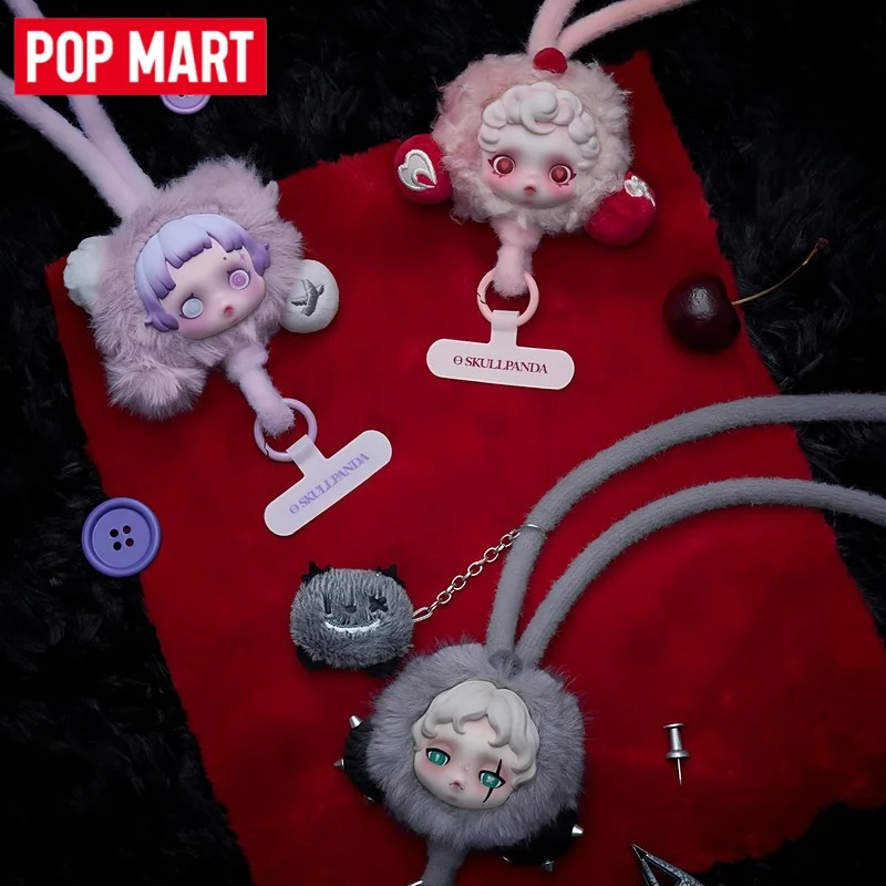 

POP MART SKULLPANDA YOU FOUND ME Series Mobile Phone Lanyard Blind Box Toy Ornament Figurines Doll Mystery Box Girl Gift Toys