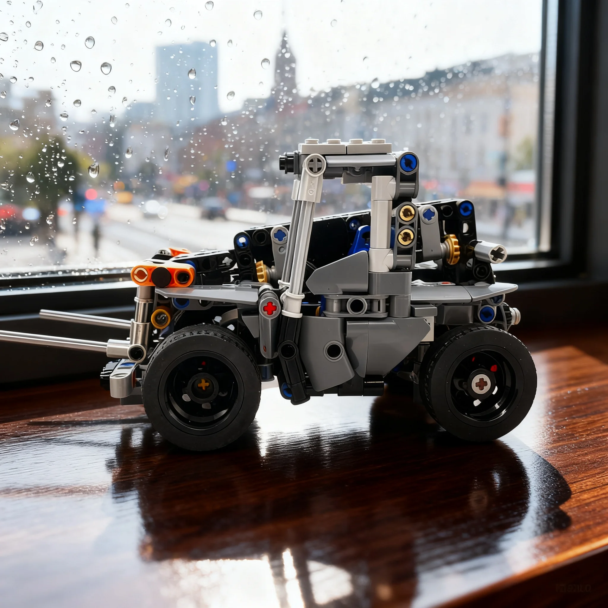 620pcs MOC Technical Alternate Telehandler Model Building Blocks Architecture Toy Christmas Gift Brick Display Idea 3D Education