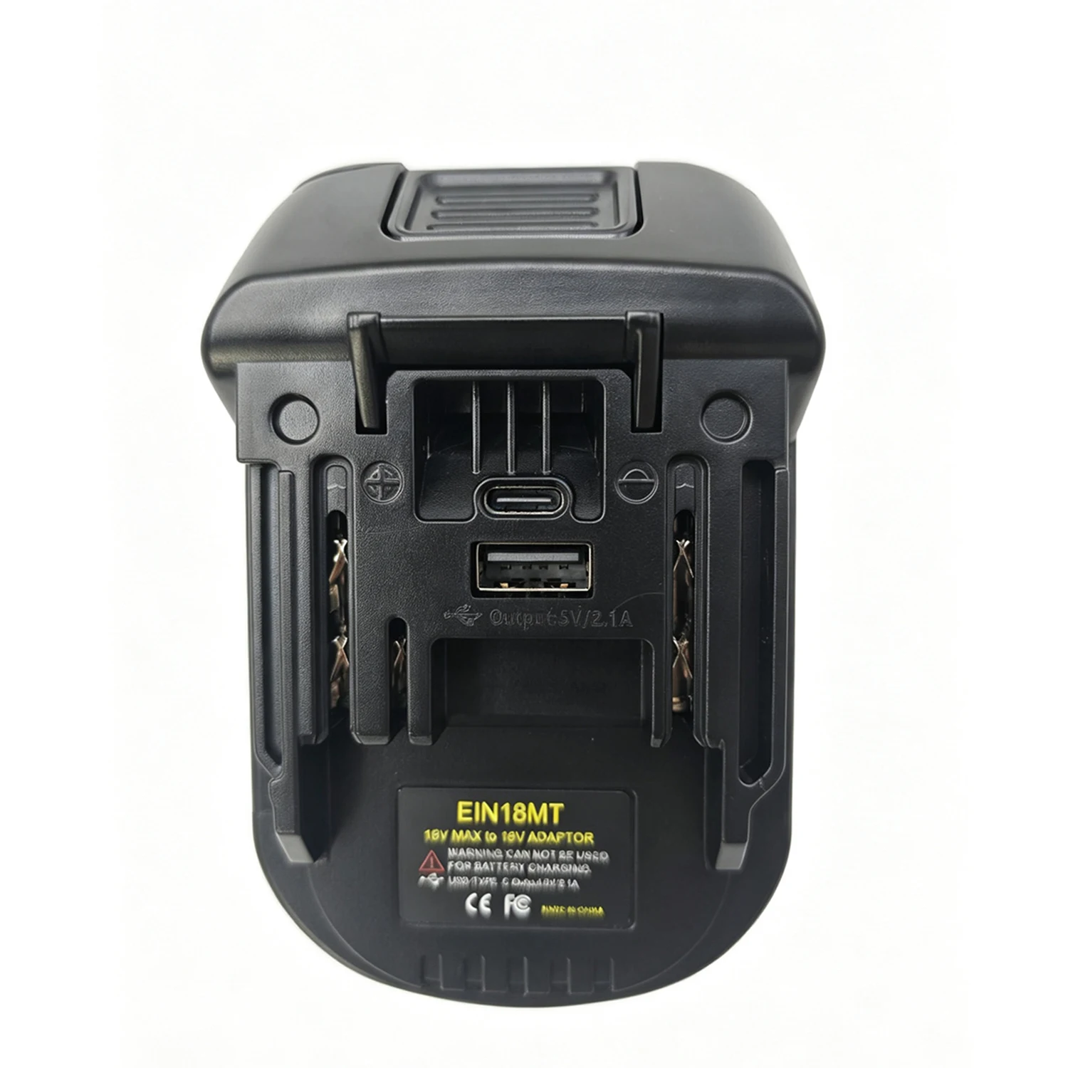 EIN18MT Battery Adapter Converter for Einhell 18V Li-ion Battery to for Makita 18V Tools, with USB 5V/2.1A Port, Adapter Only