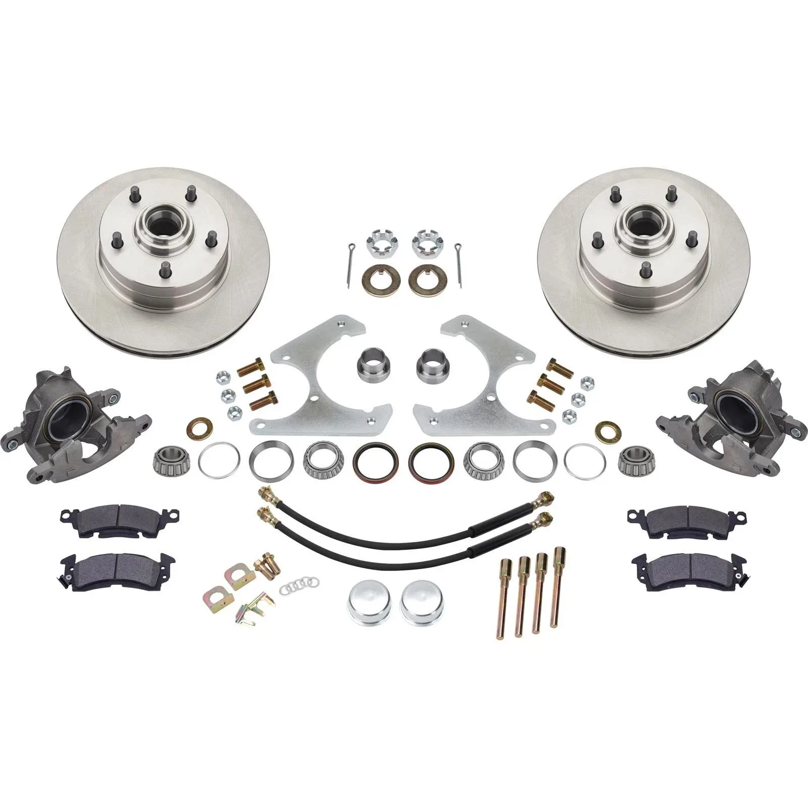 For 1937-48 Ford Spindle Disc Brake Kit 5 on 4-3/4 Large Universal Caliper 91031942