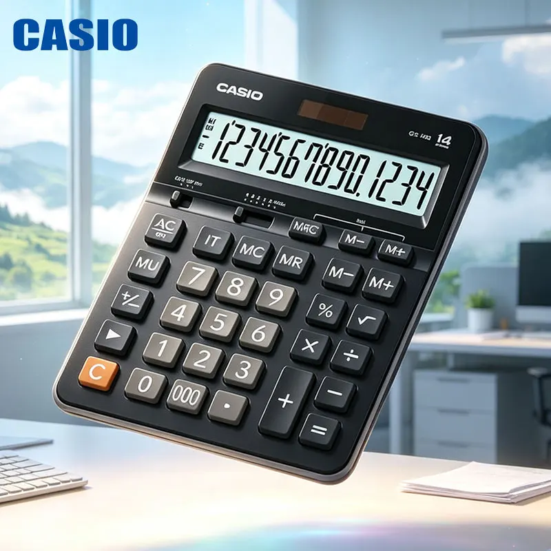 Casio GX-12B/14B/120B Simple Luxury Desktop Calculator - Store Cashier Business Calculator