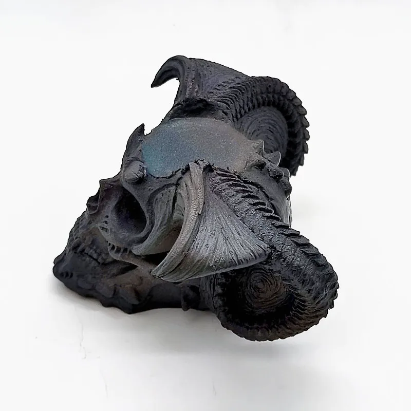 Demon Skull Candle Holder Silicone Mold DIY Candle Resin Gypsum Silicone Mold Halloween Decoration Tool