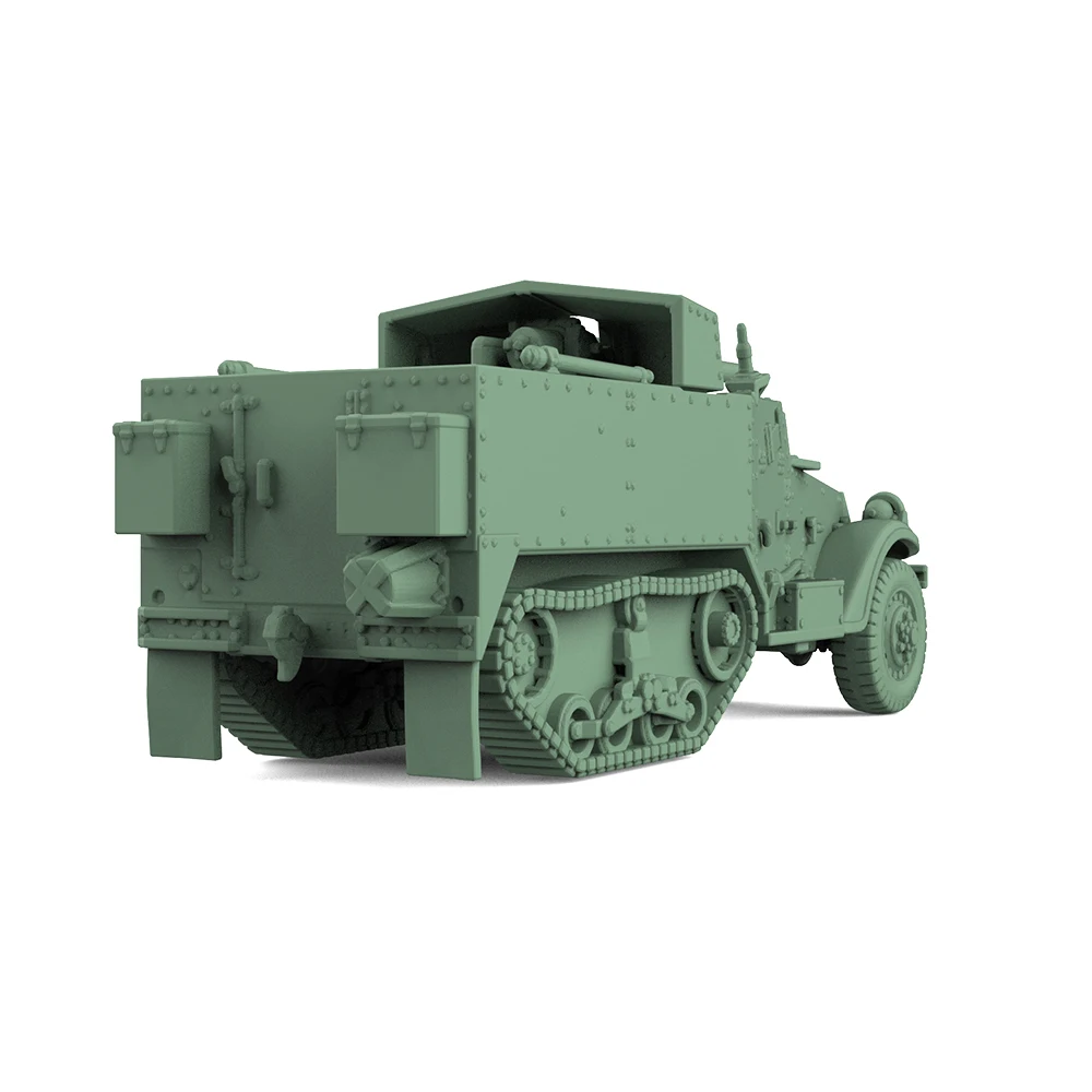 SSMODEL SS551 1/350 1/700 Military Model Kit US M3 Multiple Gun Motor Carriage Miniature Static Model War Games