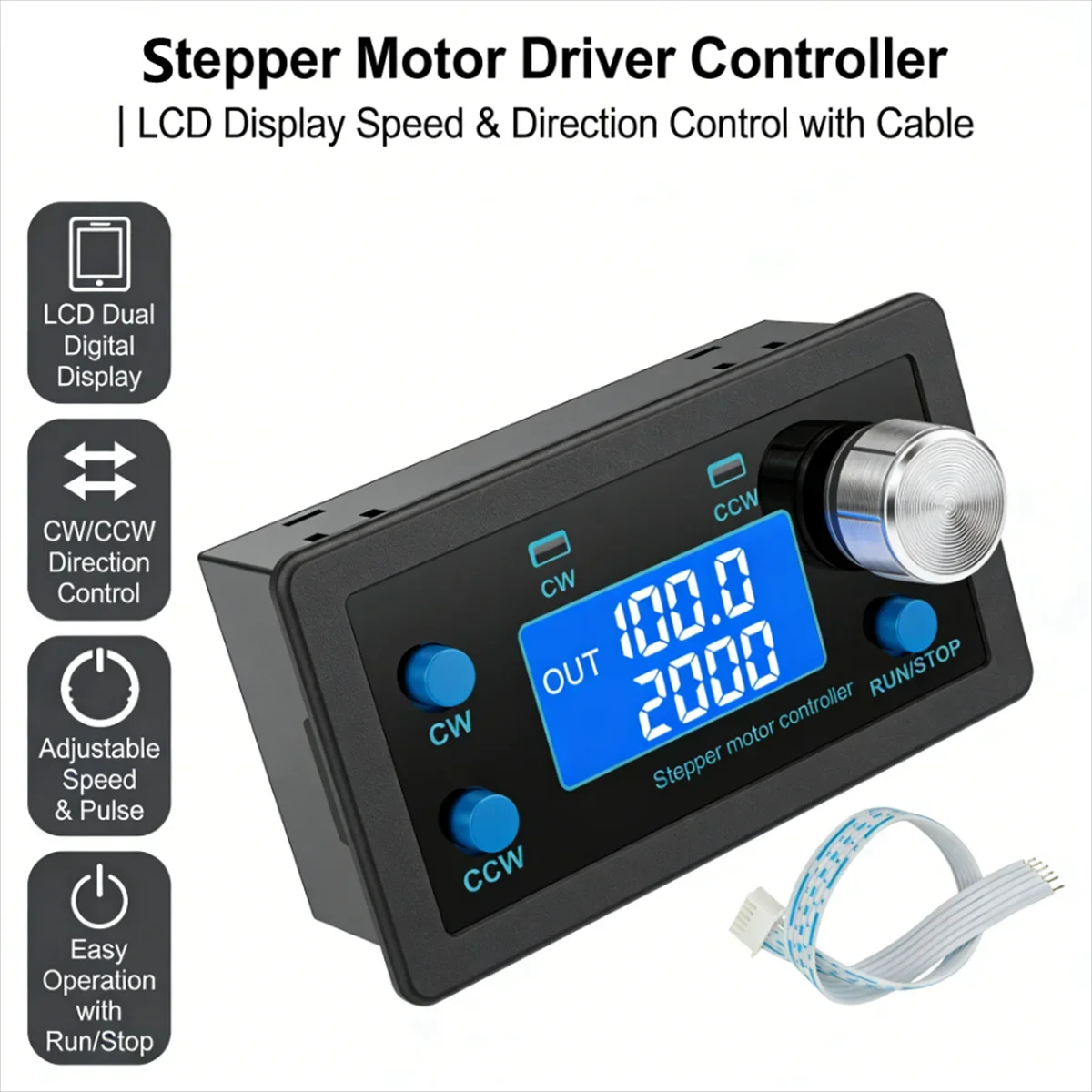 ZK-SMC01 Stepper Motor Driver Controller DC 5-30V Reverse Pulse Speed Control Programmable PLC Serial Communication Board