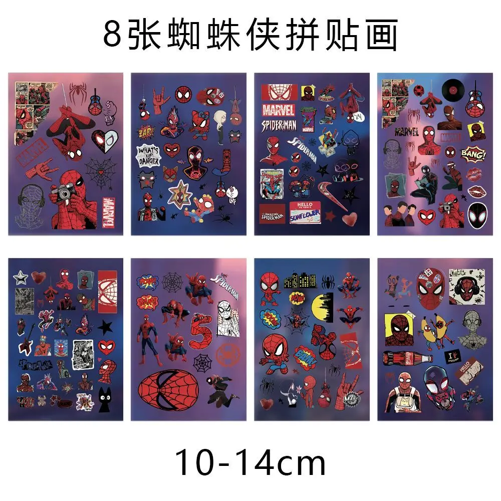 

32 Spider Man Cut Film Stickers Cartoon Graffiti Popular Creative Style Diy Book Notebook Material Waterproof Available In Stock
