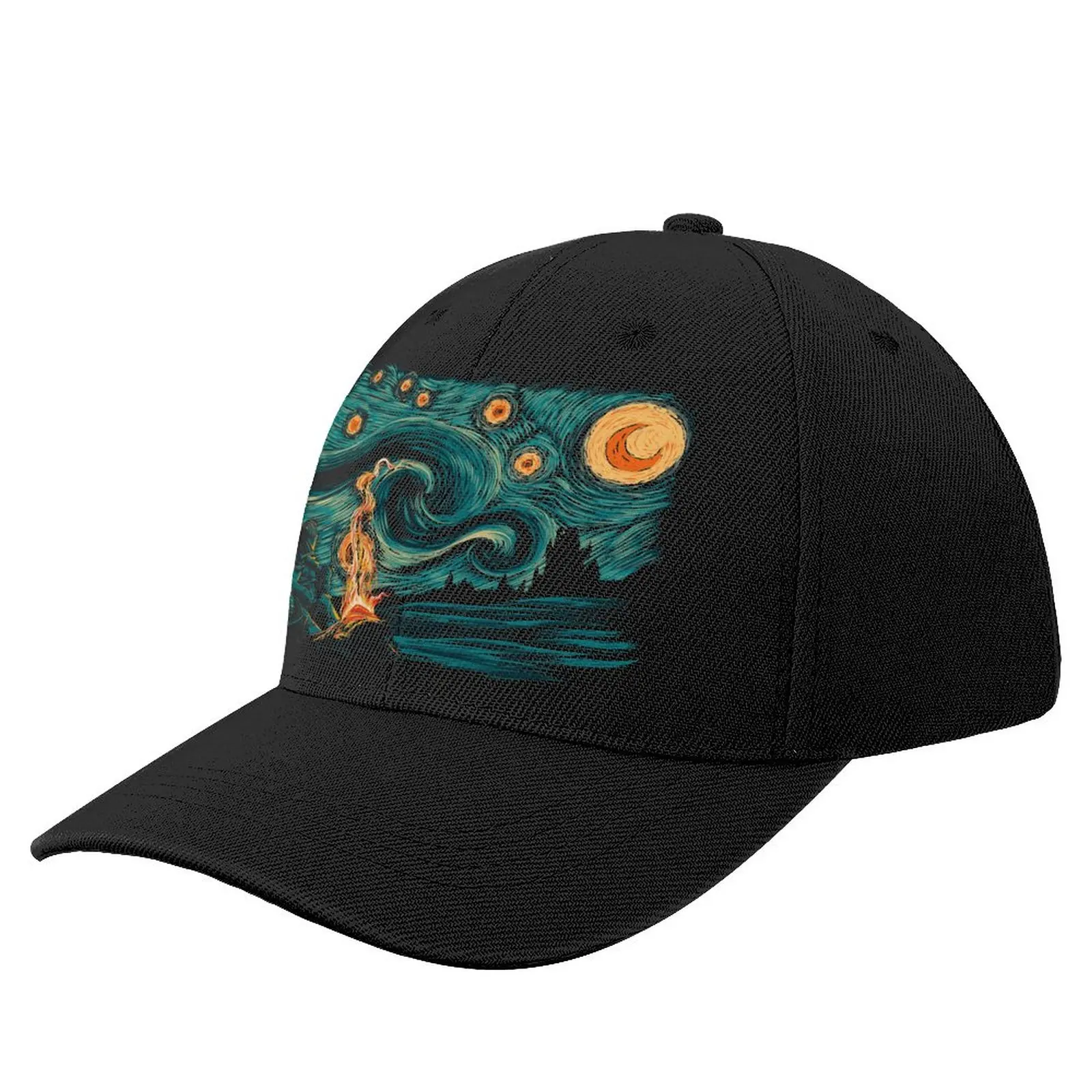 

Бейсбольная кепка Van Gogh Starry Night, теннисная оптовая продажа, бейсбольная кепка, милая пустая кепка из полиэстера для дальнобойщика