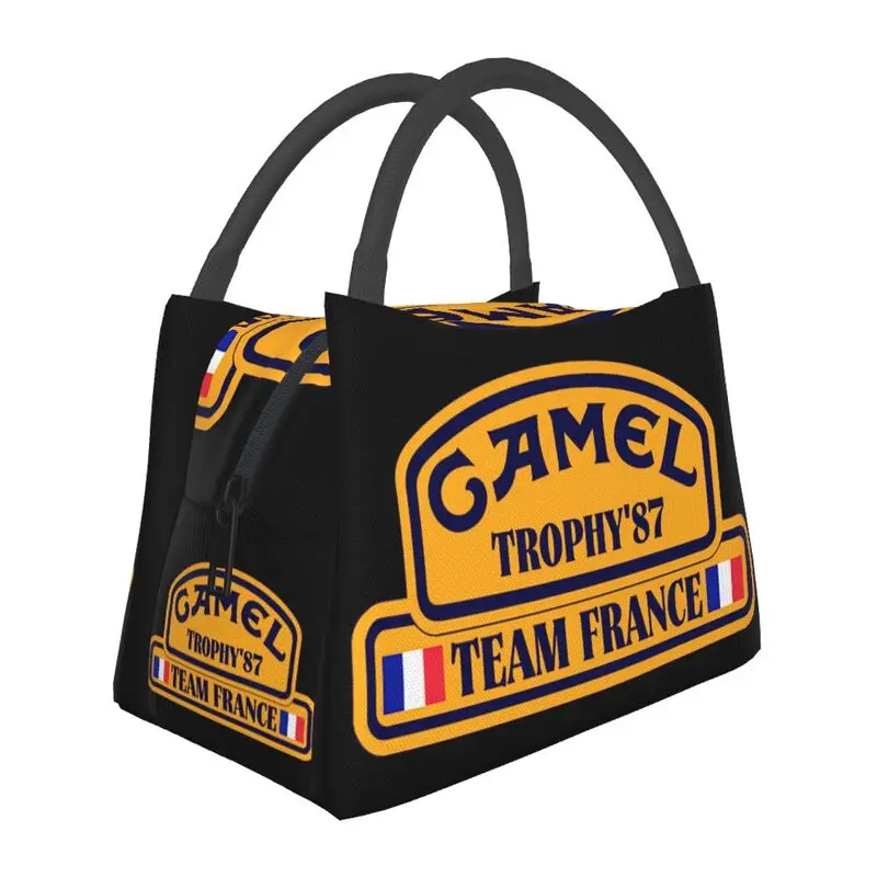 Bolsas de almuerzo con aislamiento térmico Camel Trophy, bolsa de almuerzo portátil para mujer para acampar al aire libre, almacenamiento de viaje, caja de comida