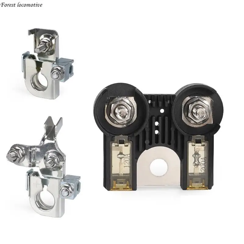 

Battery Terminals Clamps & Fuses set Vehicle Electrical Protections AE5Z14526BA 32GB