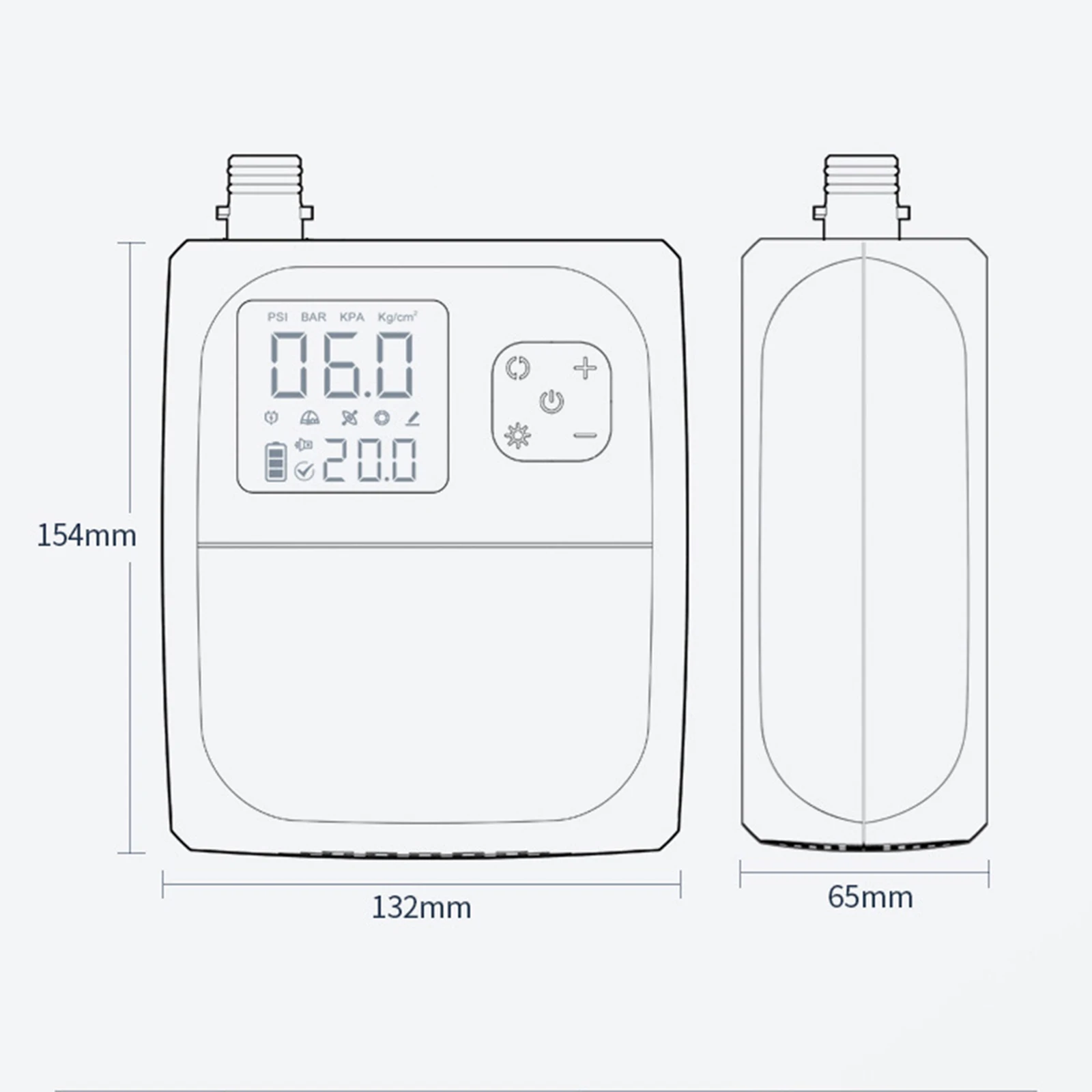 مضخة هواء كهربائية SUP 25PSI مضخة نفخ مجداف مجلس مضخة محمولة قابلة للشحن لخيمة فراش قارب كاياك الملحقات