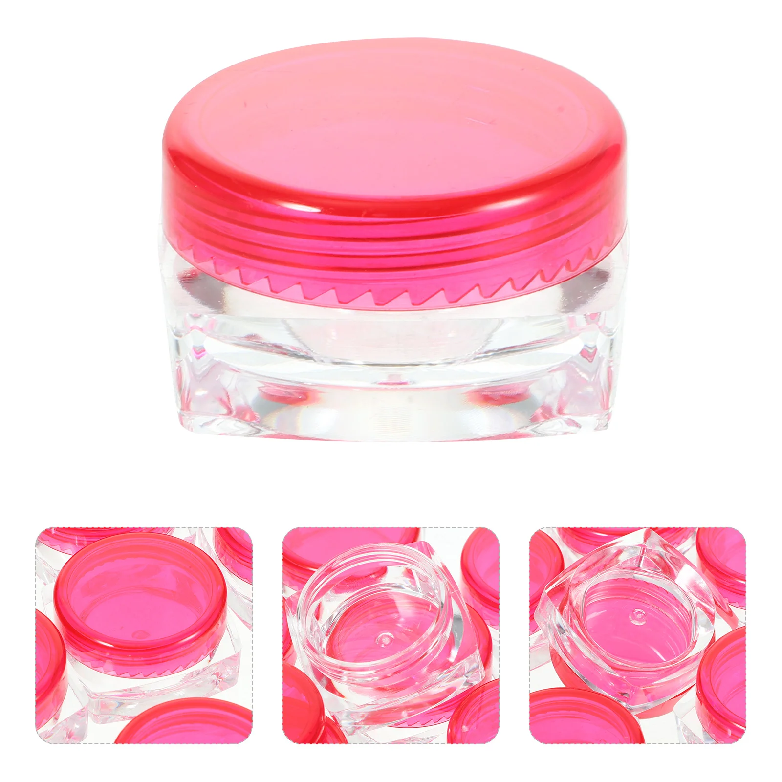 

12 Pcs Bottle Travel Lotion Lotions Container Sample Cream Jars Plastic Facial Containers with Lids