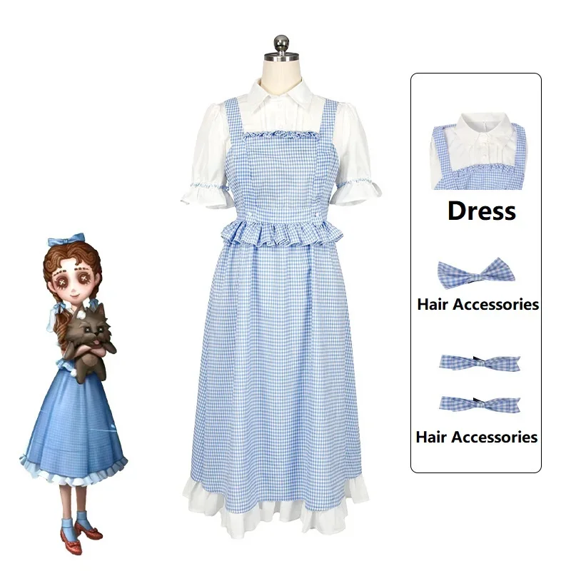 

Fifth Personality Little Girl Dorothy Cos Costume Performance Star Character Daily Dress Set Cosplay Costume