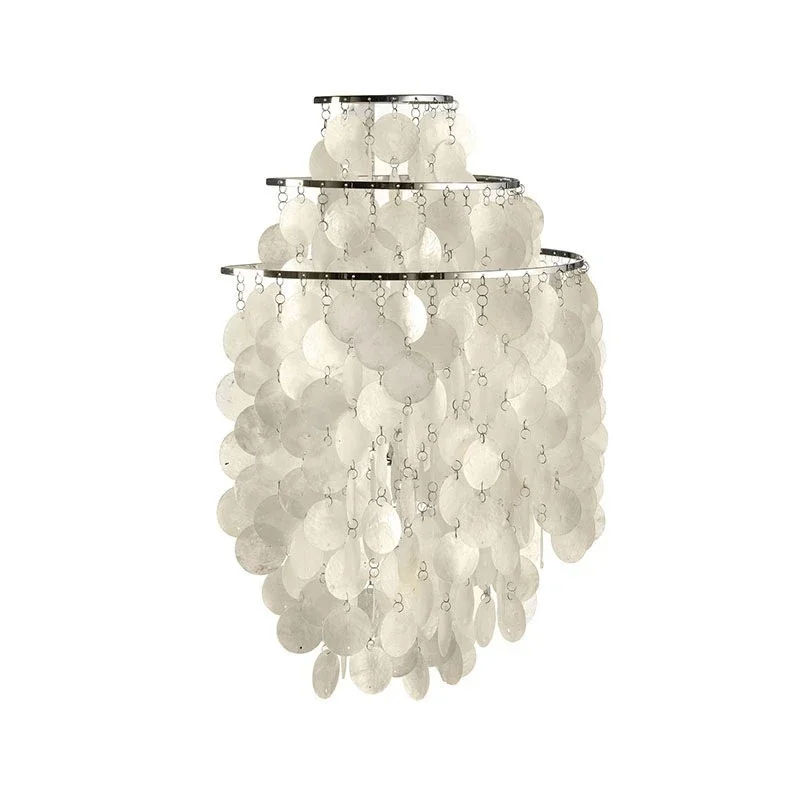 Bedroom shell wind chime wall lamp cream wind creative living room homestay aisle lamp