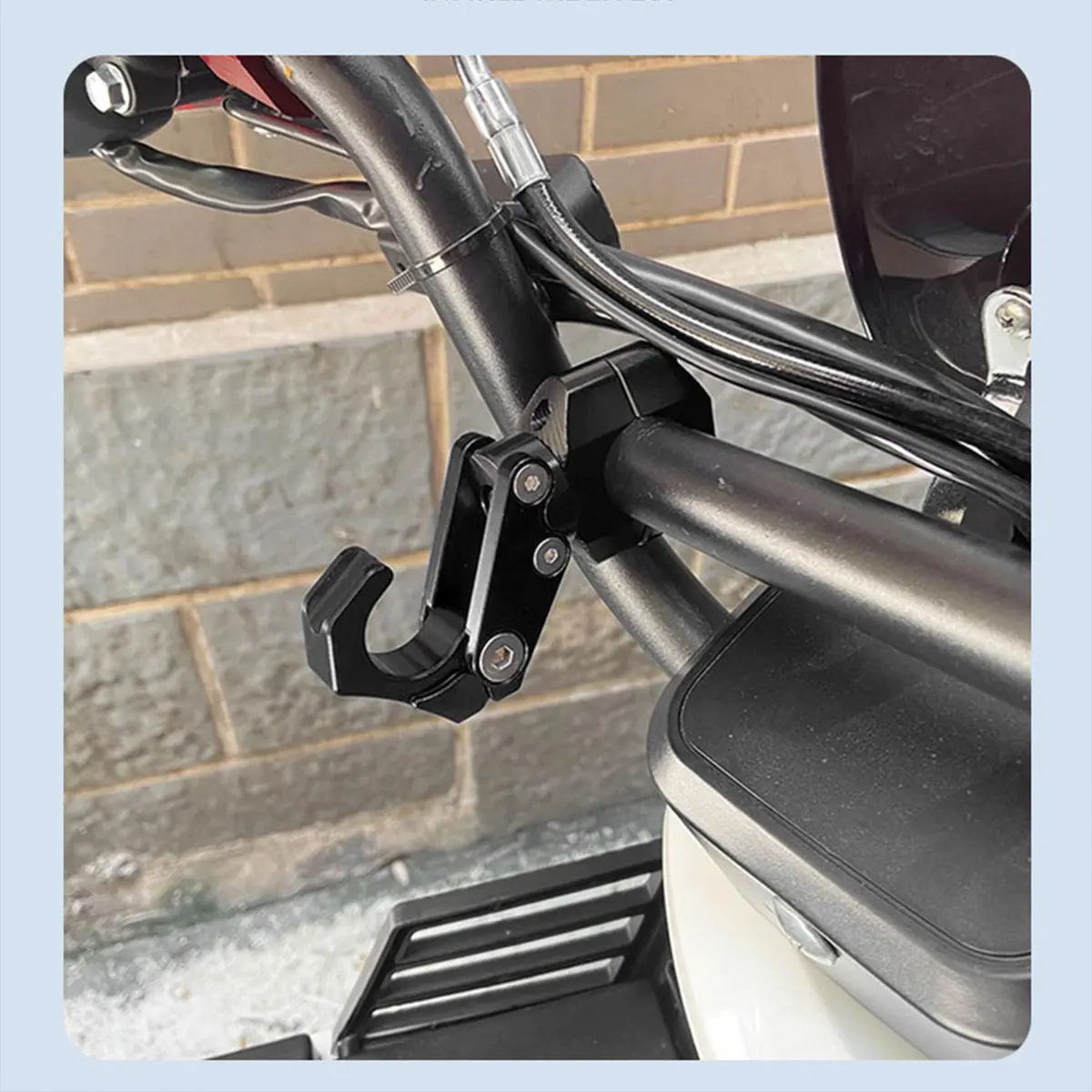 1x دراجة نارية تعديل اكسسوارات سبائك الألومنيوم طوي هوك لهوندا المقود هوك خوذة حامل تخزين الأمتعة 22-30 مللي متر