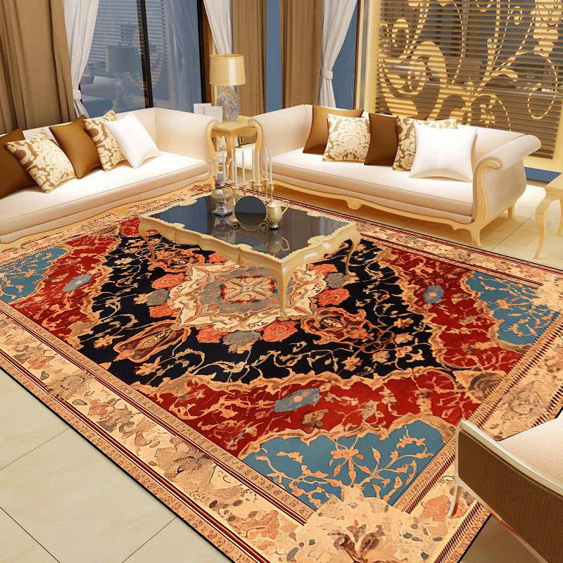 Retro Persian Large Carpet for Living Room Luxury Persia Home Decoration Bedroom  Rug Soft Non-slip Coffee Tables Mat 200x300 러그