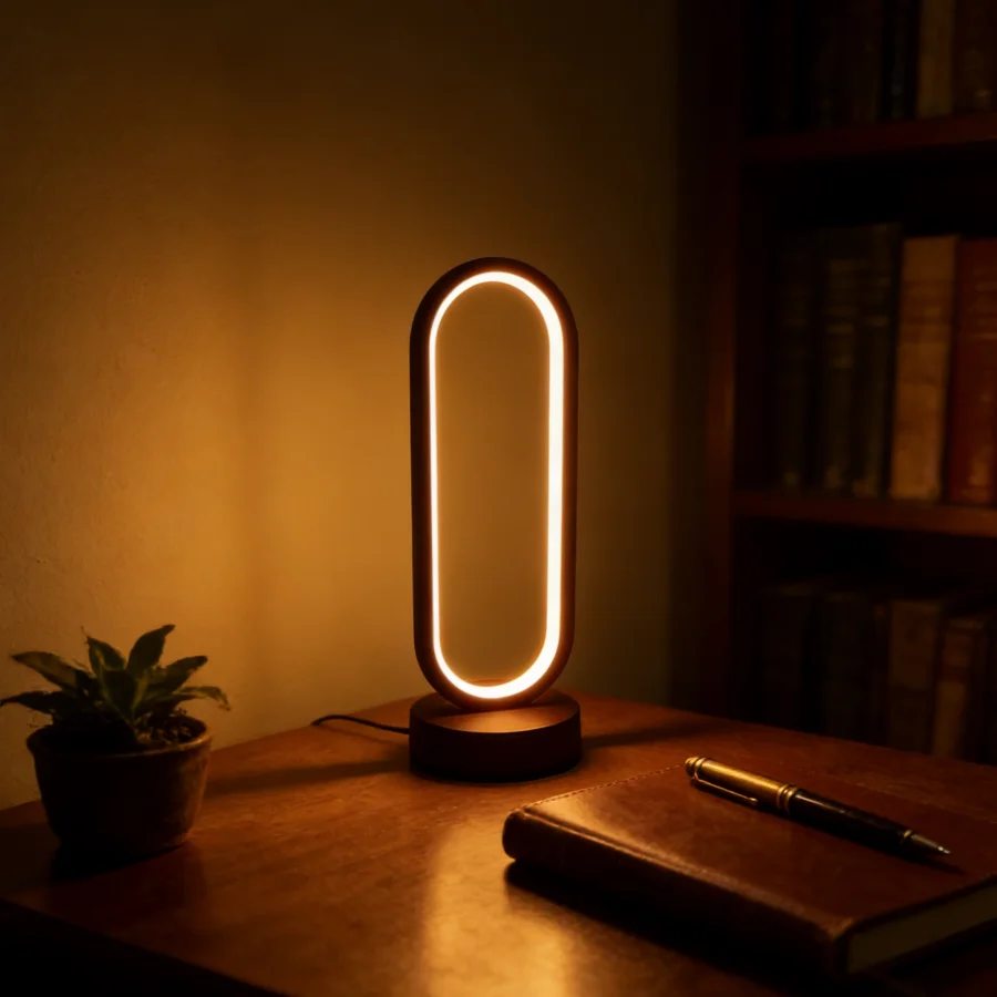 1 قطعة مصباح طاولة غرفة النوم - مراجعة Ring Light Desk Small وسعره