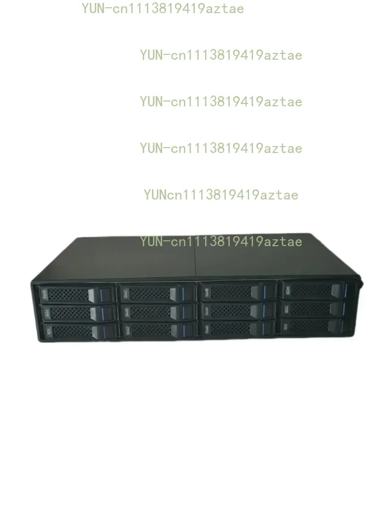 12-Bay JBOD Storage Enclosure, 12Gb/s SAS/SATA Backplane for NAS & Server Expansion, External DAS Hard Drive Cage