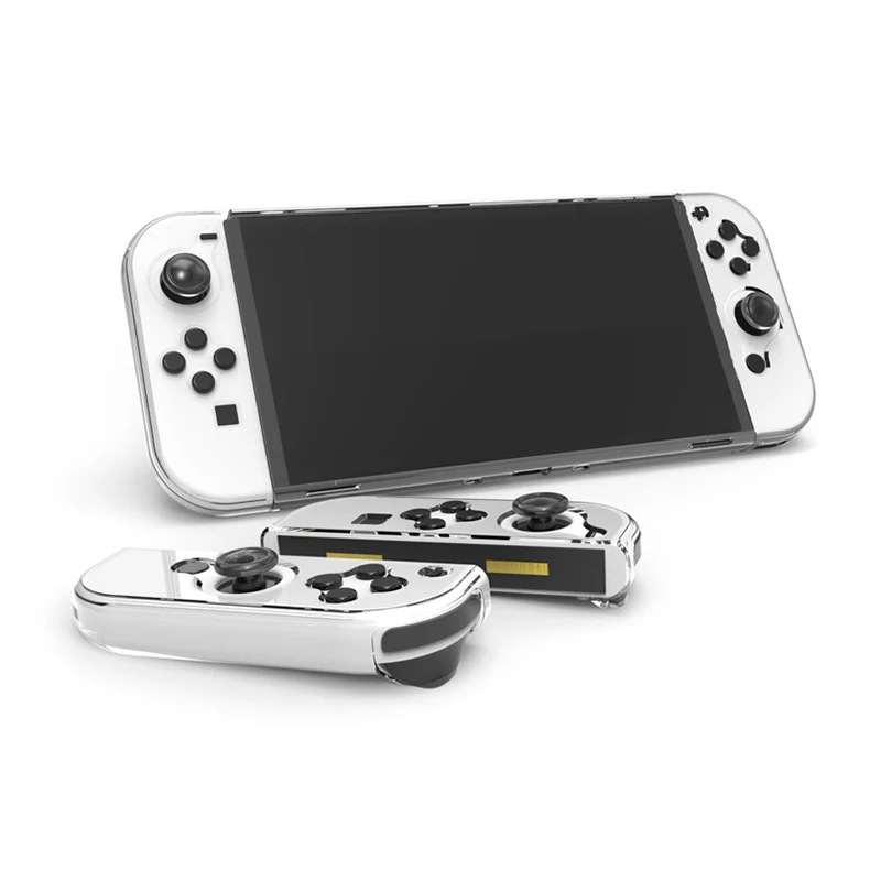 Crystal Protect Shell Compatible Nintendo Switch OLED Transparent Hard Case Cover for Switch OLED Console Accessories