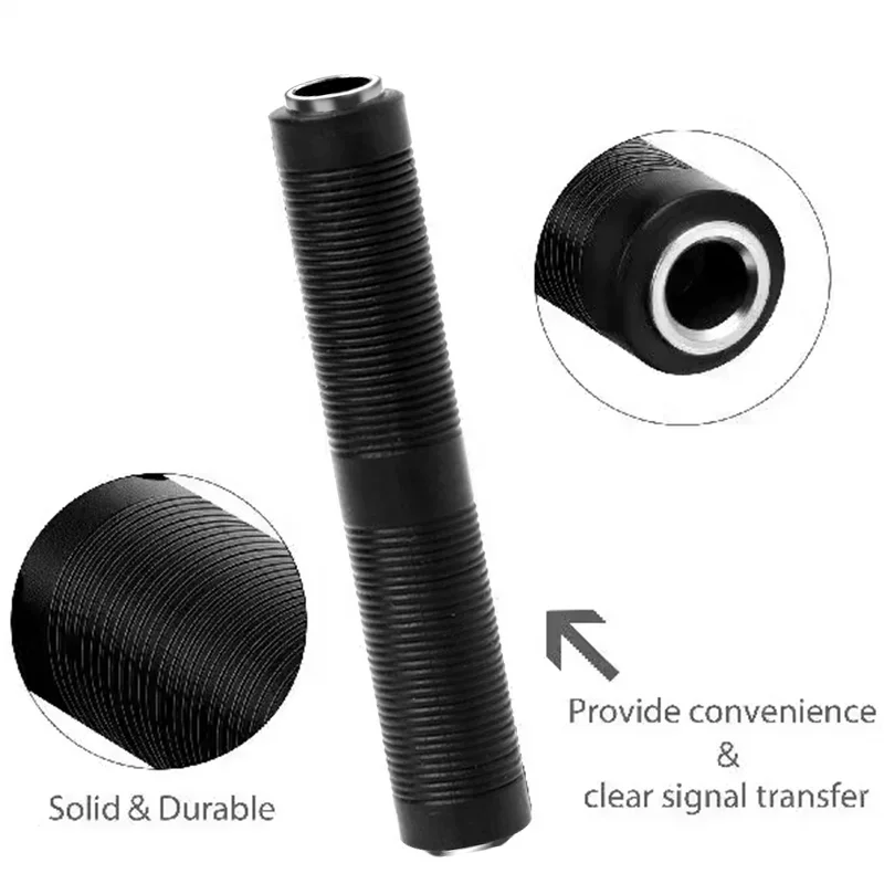 6.35 مللي متر أنثى إلى 6.35 مللي متر أنثى جاك مقرنة ستيريو محول محول موصل ميكروفون الغيتار كابل الصوت موسع #3