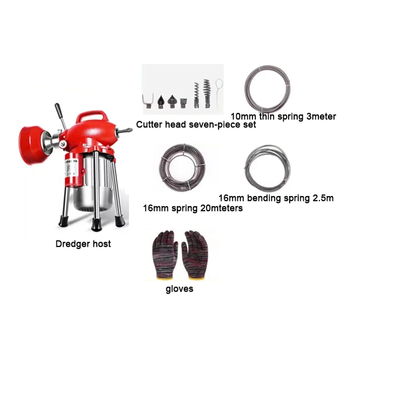 Pipe dredging machine toilet tool accessories Toilet lock new product GQ-80 electric sewer toilet