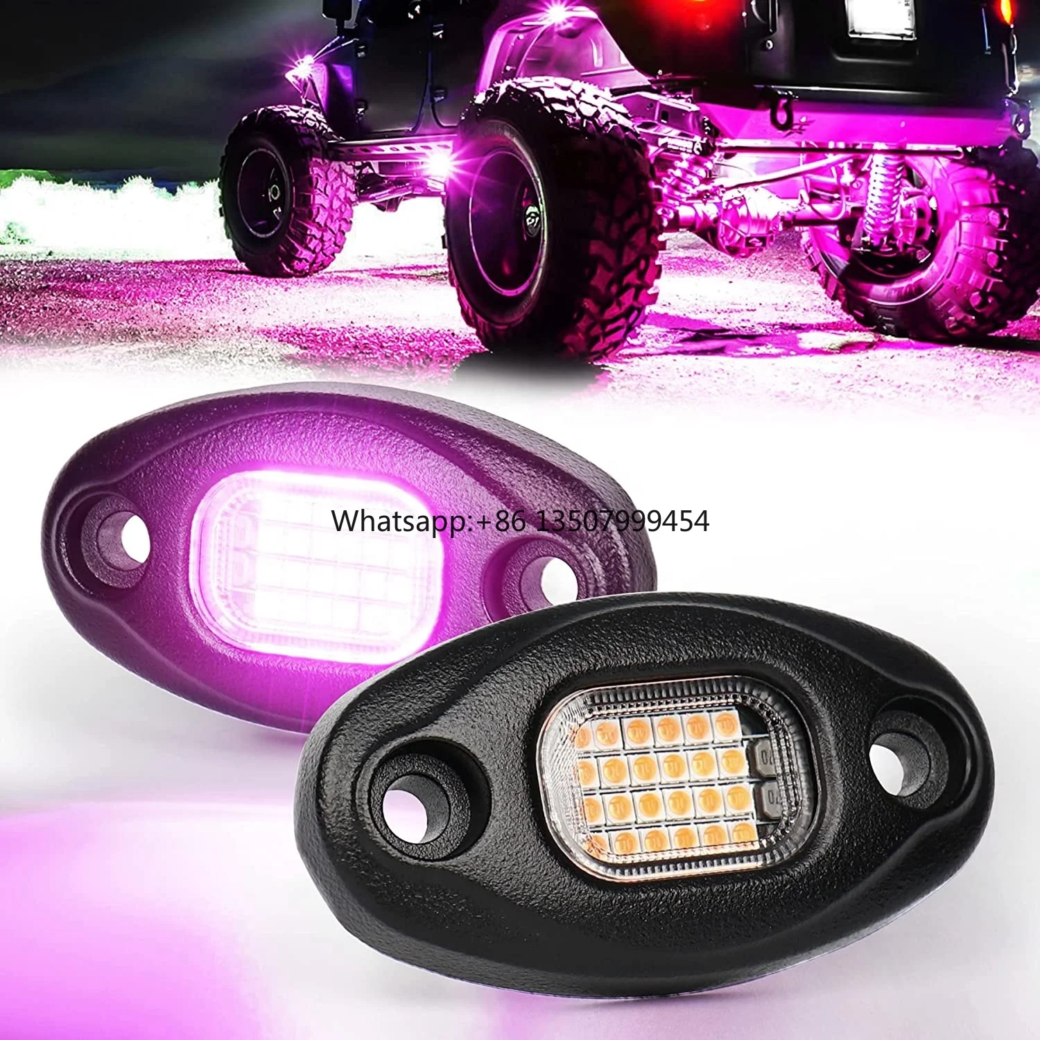 

LLevo Led Ambient Light Barbiecore Neon Led Rock Light 24w pink Rock Lights