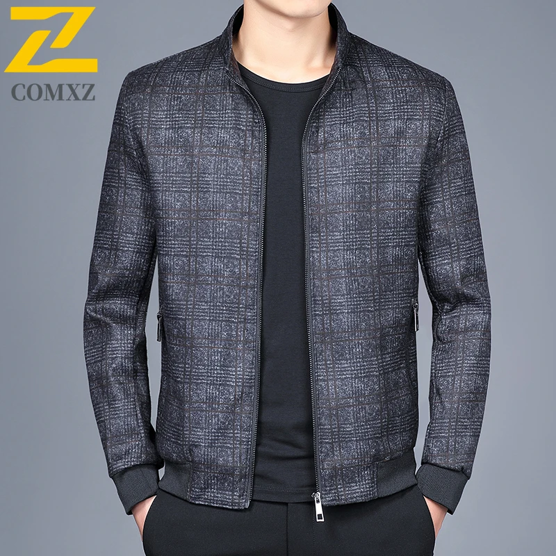 

Мужская парка, пальто 2025 года, бейсбольный воротник, клетчатая деловая роскошная офисная зимняя ветрозащитная стеганая куртка для путешествий, снега, пешего туризма, хлеба, куртка