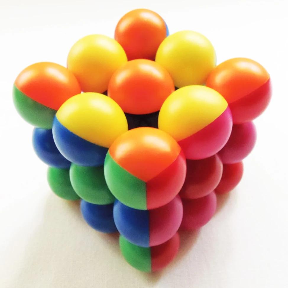 Cubo de bola de bienestar de Meffert, cubo mágico de velocidad, rompecabezas de forma extraña, cubo sin pegatinas, juguetes de rompecabezas