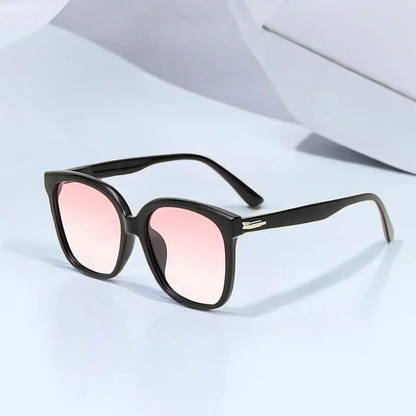 Retro TR Square Sunglasses for Men Simple Large Frame UV Resistant Sun Glasses Women Fashion Driving Travel Shades Summer