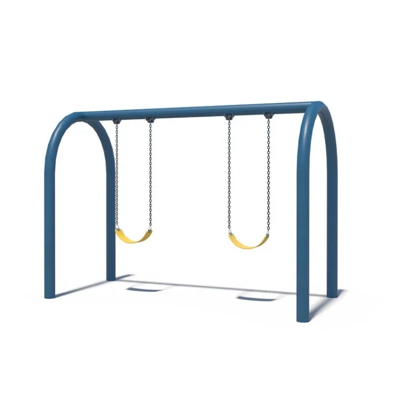 Commercial Metal Swing Set Playground Outdoor Children's Playground Outdoor Swing Two Seats