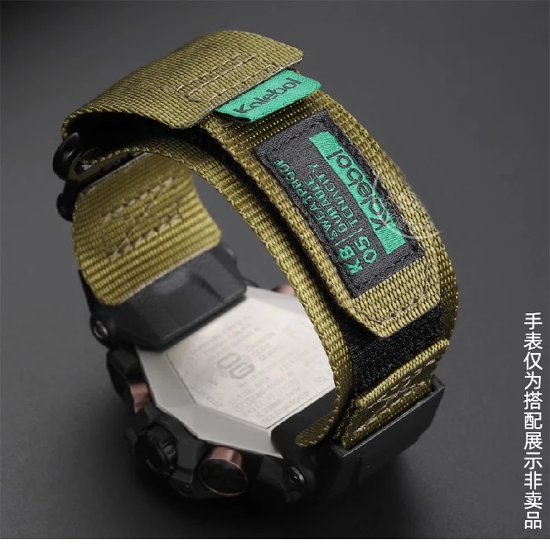 Canvas Strap For Casio G-SHOCK Mudmaster GWG-B1000 3rd Gen Big Mud King Waterproof Sport Replacement Men Nylon Watchband Adapter - view 6