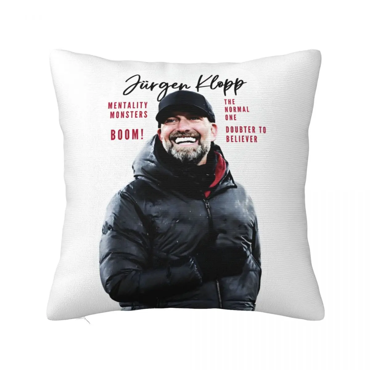 

Thank You Jurgen Klopp Square Pillow Covers Polyester Couch Cushion Cover Cute Throw Pillow Case 45*45