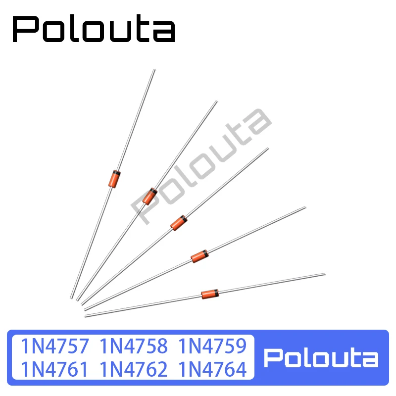 10 Pcs 1N4759/4764/4757/4758/4761/4762 Zener Diode In-line Glass Arduino Nano Electronic Integrated Circuits Free Shipping